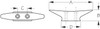 Sea-Dog Line Brass Closed Base Cleat 3" 042103-1