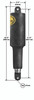 Lenco 2 1/4in Stroke Standard Actuator 5/16in 24V