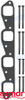 Recambios Marinos Exhaust Manifold Mounting Kit Rec33765