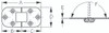 Sea-Dog Line Ss Flush 2-Pin Hng - 1-1/2X3 201551-1
