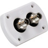 Uflex Usa Wht Dual Bulkhd Kit W/Fittings R9W