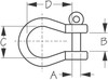 Sea-Dog Line Ss (316) Bow Shackle - 3/8" 147210
