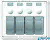 Recambios Marinos Pnl Wtrprf 12Vdc 4 Bkr Horz Bs8272