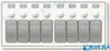 Recambios Marinos Pnl Wtrprf 12Vdc 8 Bkr Horz Bs8271