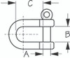 Sea-Dog Line Ss Cast 316 D Shackle - 1/4" 147006-1