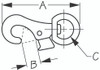 Sea-Dog Line Chrm Znc Bull Nose Snap 148333-1