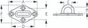 Sea-Dog Line Ss Diamond Eye Plate - 2-1/2" 089602-1