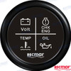 Recambios Marinos 4 Led Alarm Gauge 12V/24V Blk Recky79202