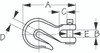 Sea-Dog Line Ss Clevis Grab Hook 1/4" 146706