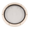 Beckson 8" Clear Center Pry-Out Deck Plate - Beige