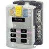 Blue Sea 5025 ST Blade Fuse Block w\/Cover - 6 Circuit w\/Negative Bus [5025]