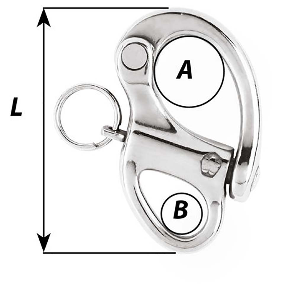 Wichard 2" Snap Shackle w\/Fixed Eye - 50mm [2471W]
