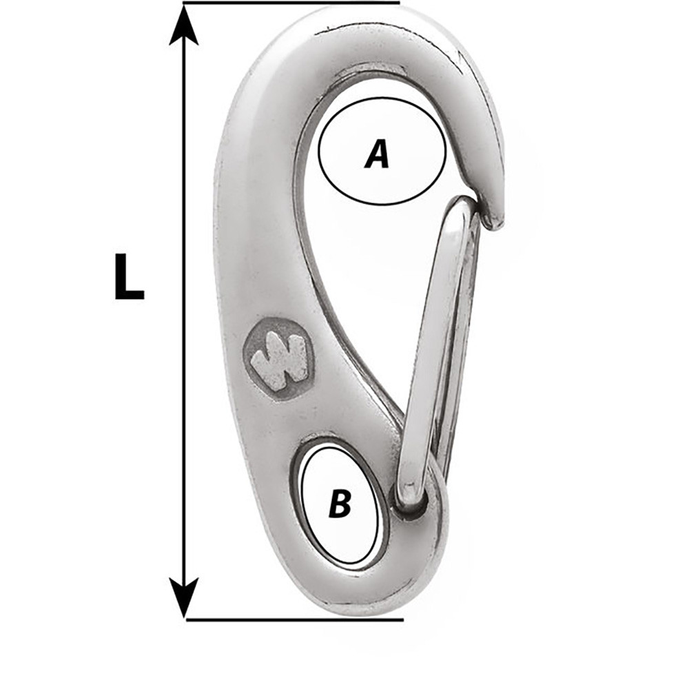 Wichard Safety Snap Hook - 50mm [2480W]