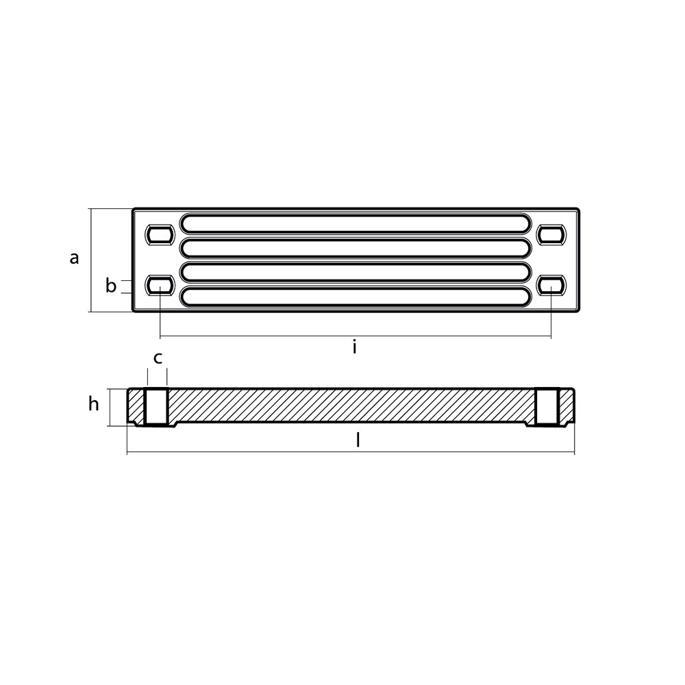 Tecnoseal Zinc Yamaha Bar Anode f\/Engine Bracket [01112-1]