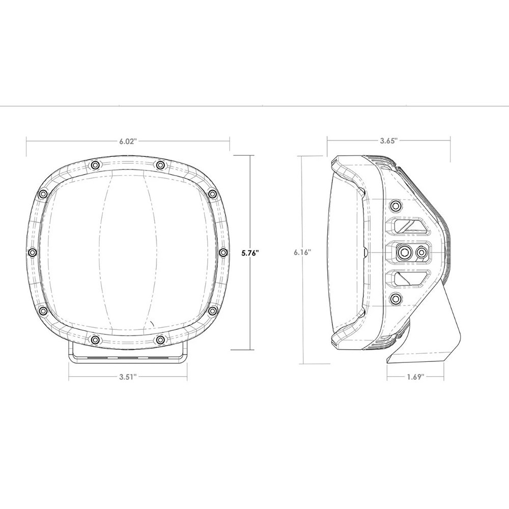 RIGID Industries Adapt XP w\/Amber Pro Lens - Pair [300515]