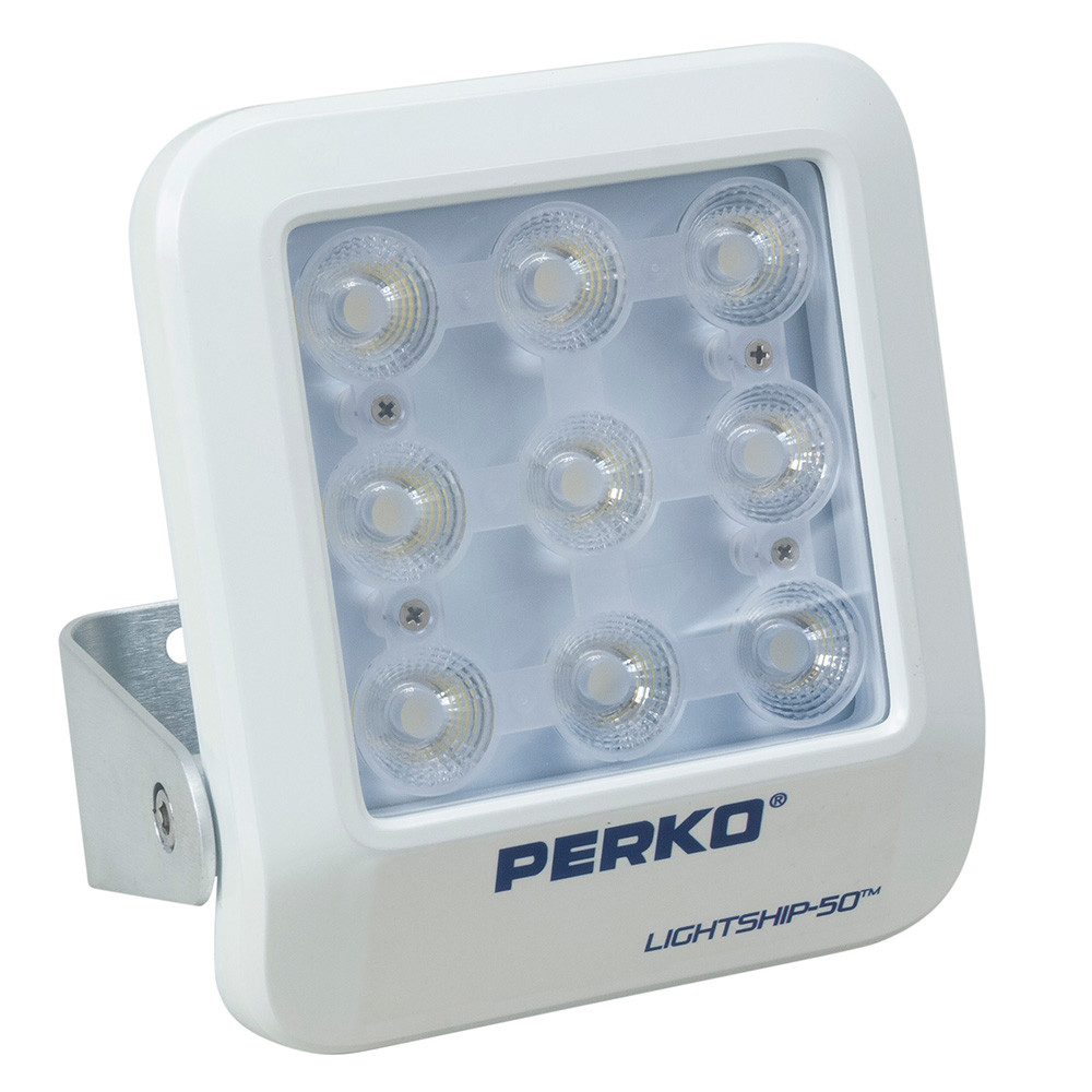 Perko Lightship 50 LED High Performance Floodlight - 12\/24V - White [1643050F0W]