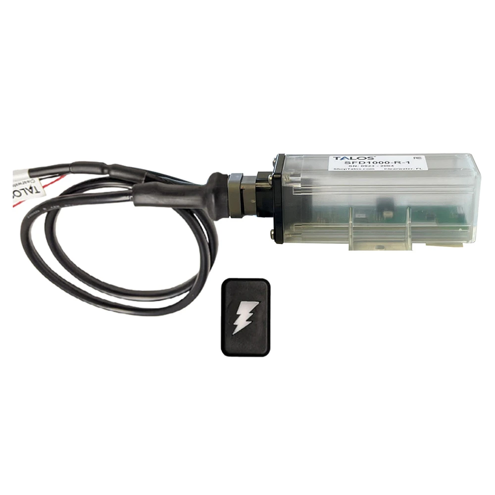 TALOS Remote Housing Lightning Detection System w\/20' Cable - Black Rectangular Indicator w\/Translucent Housing [SFD1000R-T1-BR-BL-20FT]