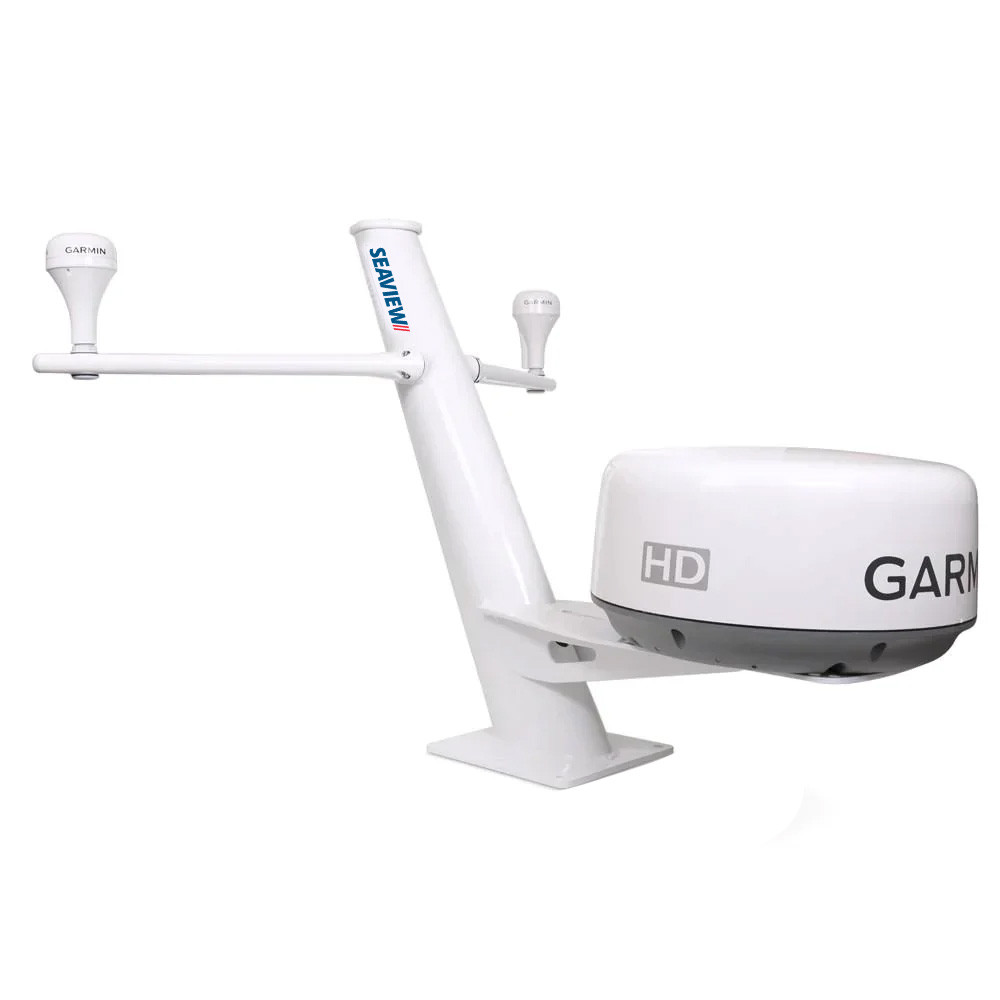 Seaview 30" Tapered Closed Dome Aft Leaning Radar Mount w\/Removable Spreaders  10x10 Base Plate [PMA100SV2]