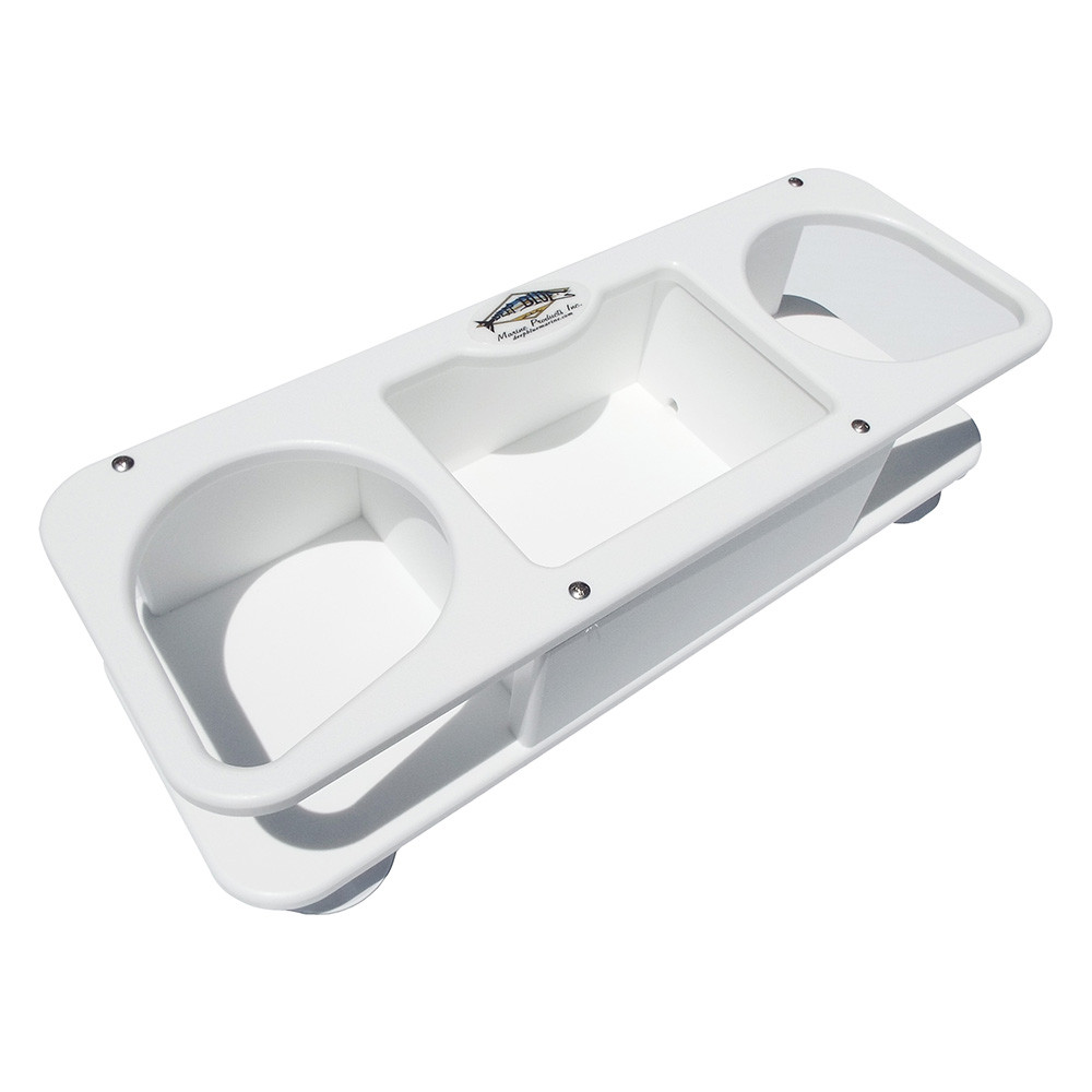 Deep Blue Marine MB-2 Double Cup Holder w\/Suction Cups [MB-2]