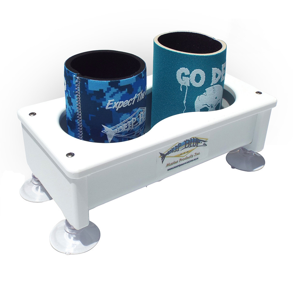 Deep Blue Marine Double Cup Holder\/Storage Box [DH-2]