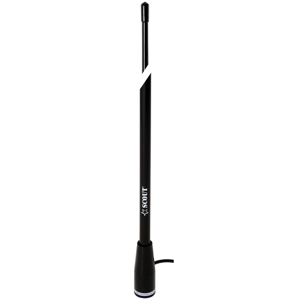 Scout 5' Black VHF Antenna 3dB Nylon Ferrule w\/5M RG-58 Coax KS-22 [PF AN NVHF00004T]