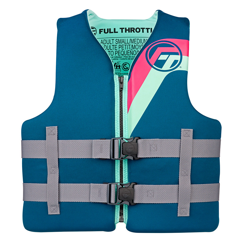Full Throttle Adult Rapid-Dry Life Jacket - S\/M - Aqua [142100-505-030-27]