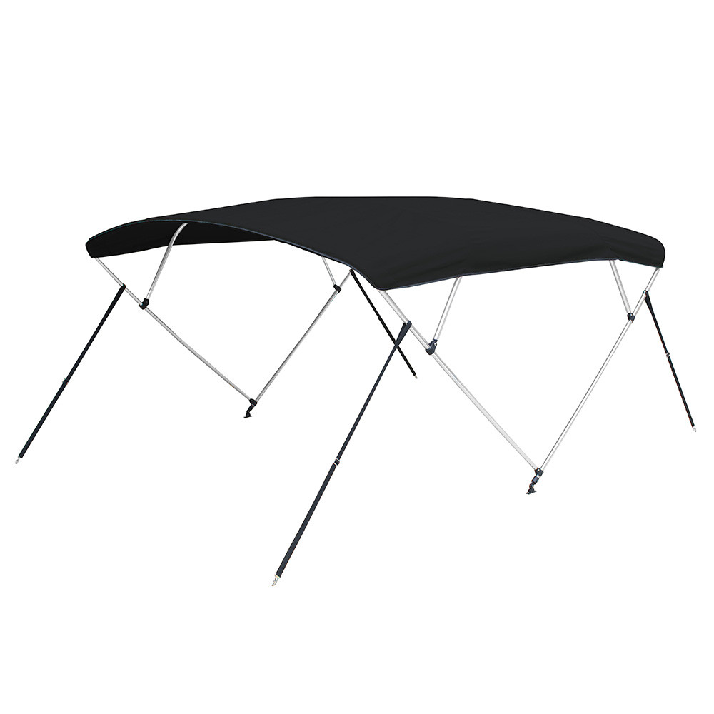 Carver 3 Bow 5481U Bimini Top with Boot - Black Acrylic