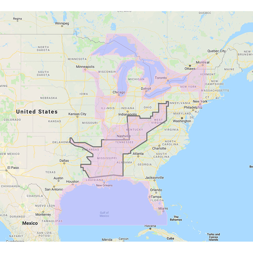 Furuno Gulf of Mexico, Great Lakes &amp; Rivers - Vector Chart &amp; Standard Resolution Satellite Photos f/Part of the Great Lakes - Unlock Code