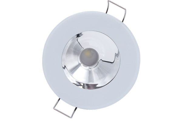 Lumitec Illusion Down Light White LED Non-Dimming White Mirror Reflector 10-30v