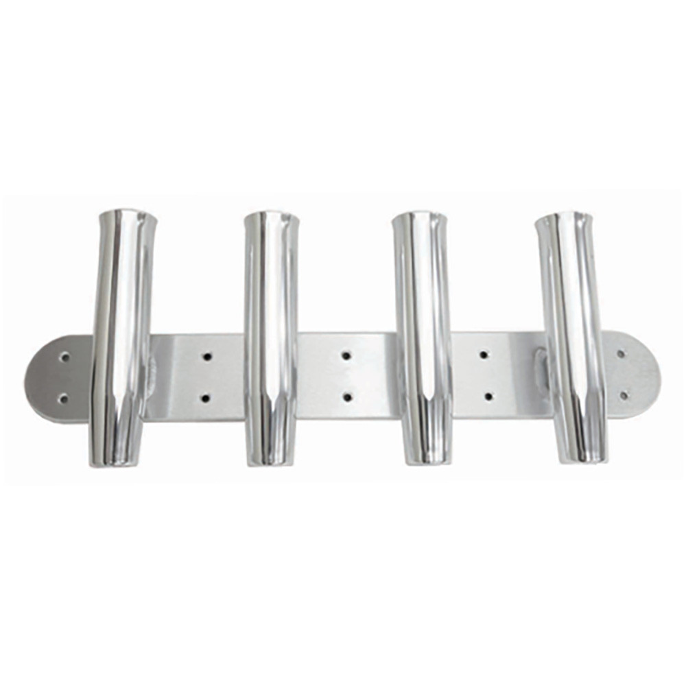 Tigress 4 Rod Aluminum Transom Mount Rod Holder - 28"