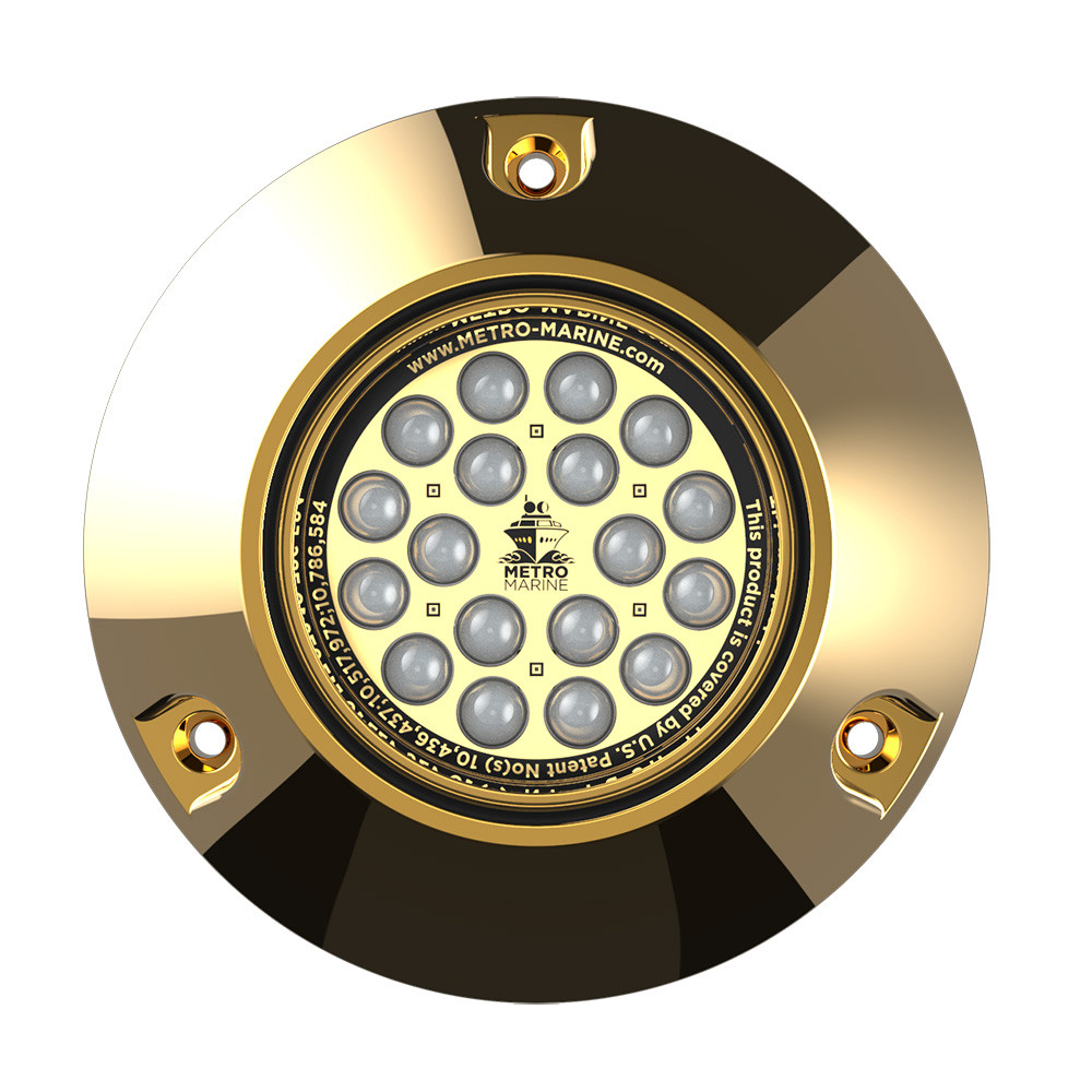 Metro Marine High-Output Submersible Underwater Light w/Intelligent Monochromatic LED's - Aqua, 45&deg; Beam