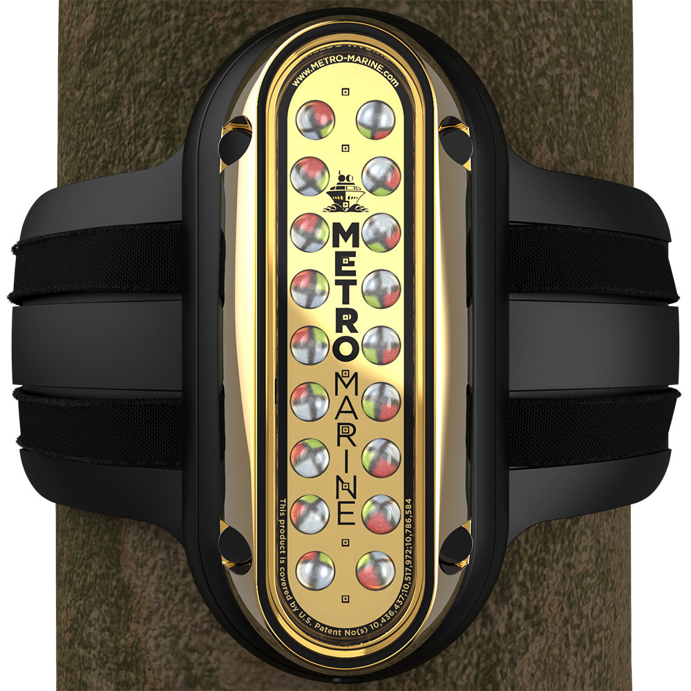 Metro Marine High-Output Vertical Piling Mount Light w/Intelligent Full Spectrum LED's - RGBW, 45&deg; Beam