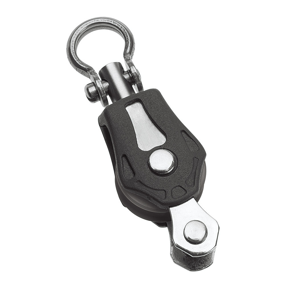 Barton Marine Size 0 20mm Plain Bearing Pulley Block Single Swivel &amp; Becket