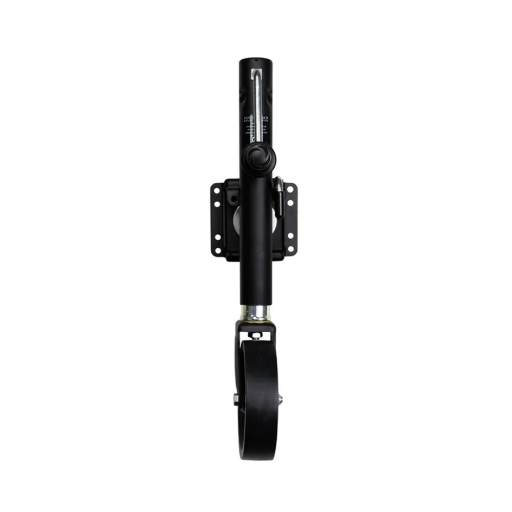 Powerwinch Select Series Jack - 1500lb, Weld-On, Single Wheel, Carbon Black
