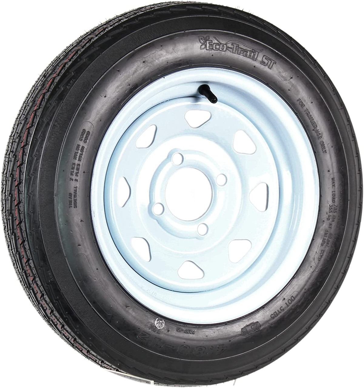Tredit Tire & Wheel Co. Inc. 480-12 4Lug Trailer Tire/Wheel Z760710