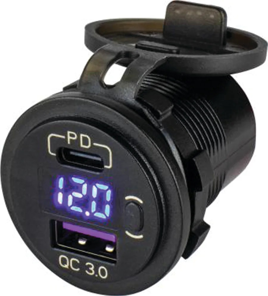 Sea-Dog Line Round Usb/Usc Socket 426518-1