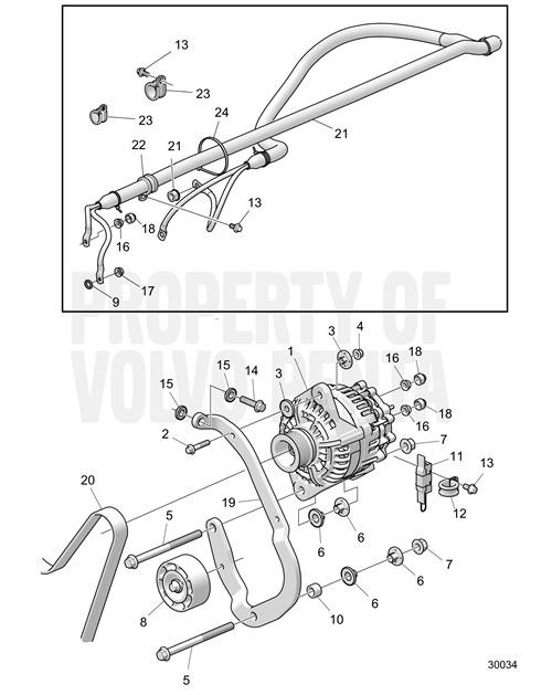 Volvo Penta Idler Pulley 22307253