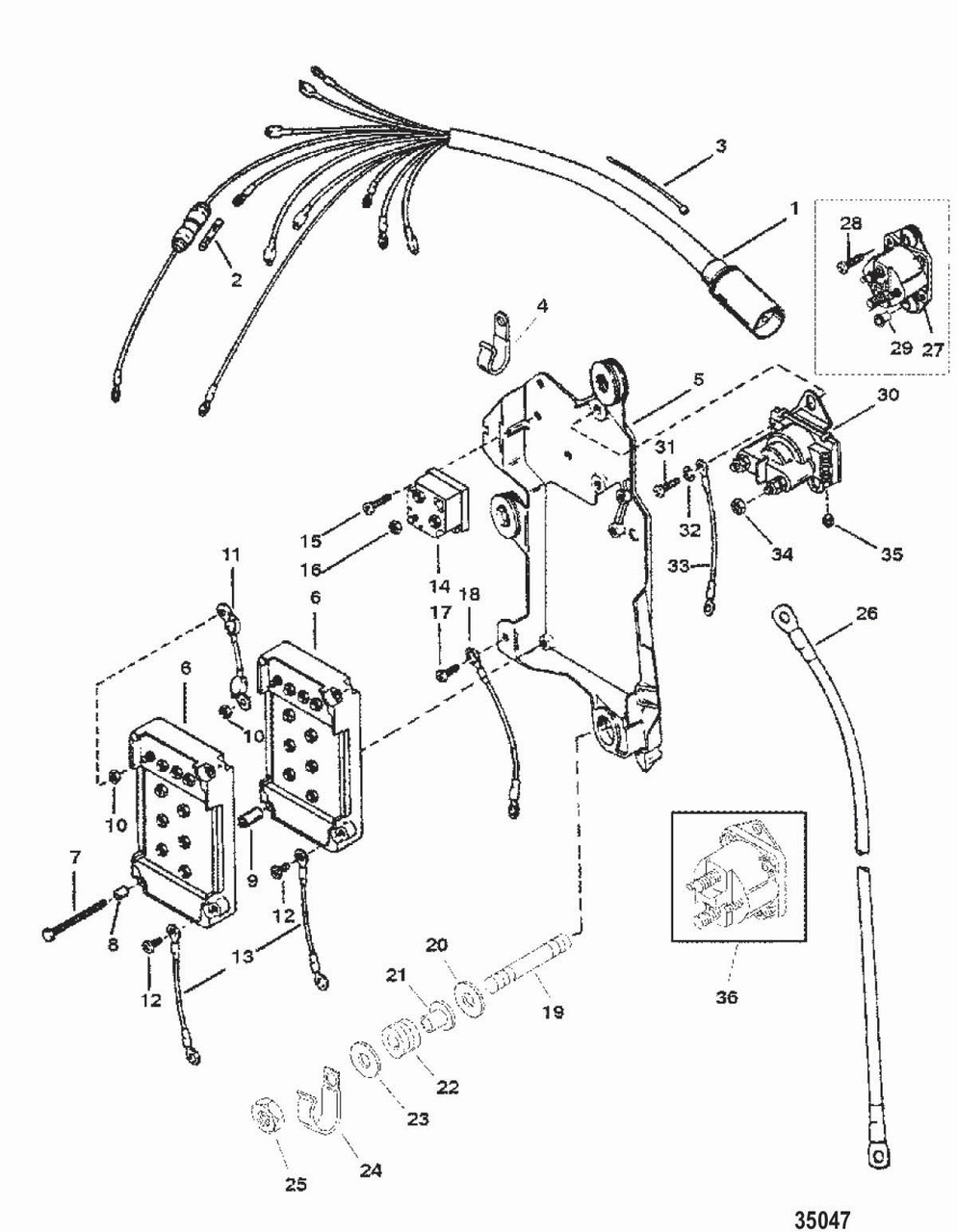 Mercury Marine Switchbox Assy (Wsl) 7778A14