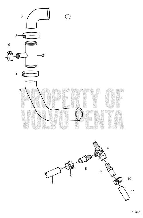 Volvo Penta Hose Nipple 3861918