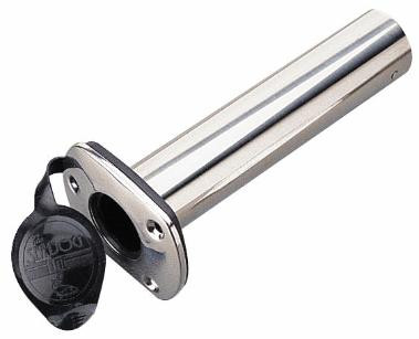Sea-Dog Line Stamped Ss 90Dg Rod Hldr W/Cap 325173-1