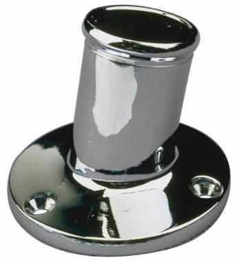 Sea-Dog Line Chrm Brass Pole Socket 3/4" 492211-1