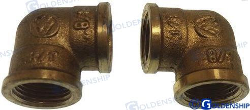 Recambios Marinos Brass Elbow H/H 3/8" (Pack 2) Gs30160