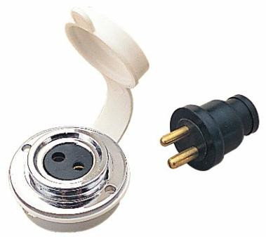 Sea-Dog Line Chrm Brs Plrzd Cable Outlet 426142-1