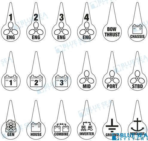 Recambios Marinos Label Kit Battery Switch Bs7902