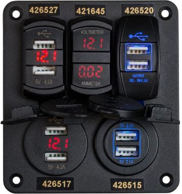 Sea-Dog Line Sockets And Gauges Dsply 916186