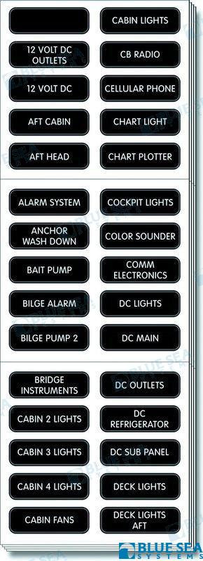Recambios Marinos Labels Kit Dc 120P Bs8039