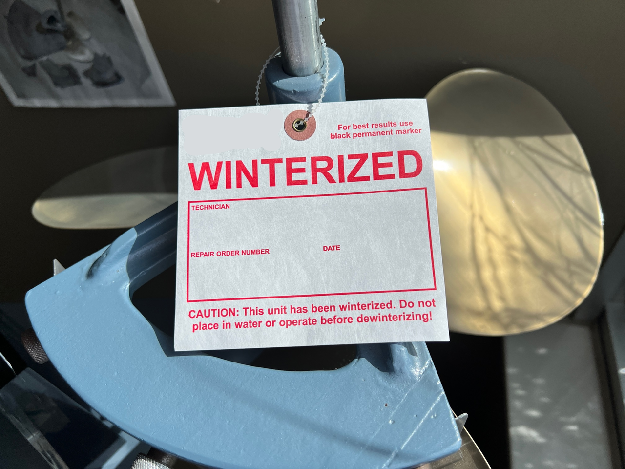 Rj Business Forms Winterization Tags Wntrtag-454 B