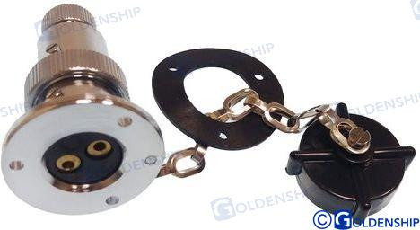 Recambios Marinos Deck Conn Plastic Cap 3A 2P Gs11020