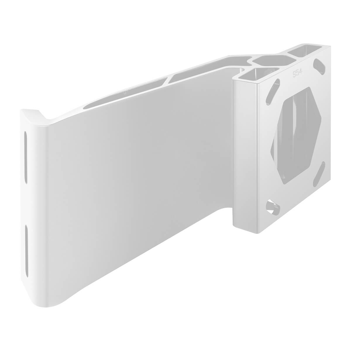 Minn Kota S54 White Jack Plate Adapter for Raptor Starboard 5in Setback 4in Rise