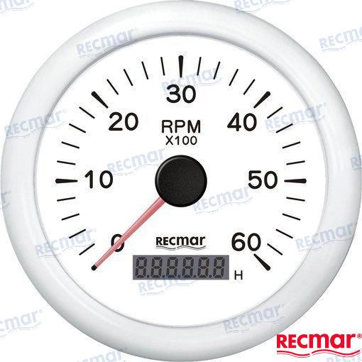 Recambios Marinos Tach 10/100 - 0/6000 Rpm Wht Recky07307